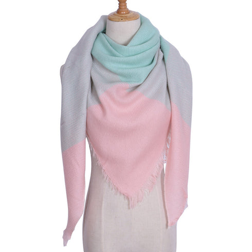 esign Women Triangles Scarf Long Scarves Shawl Autumn Winter - ROUTINE FASHION